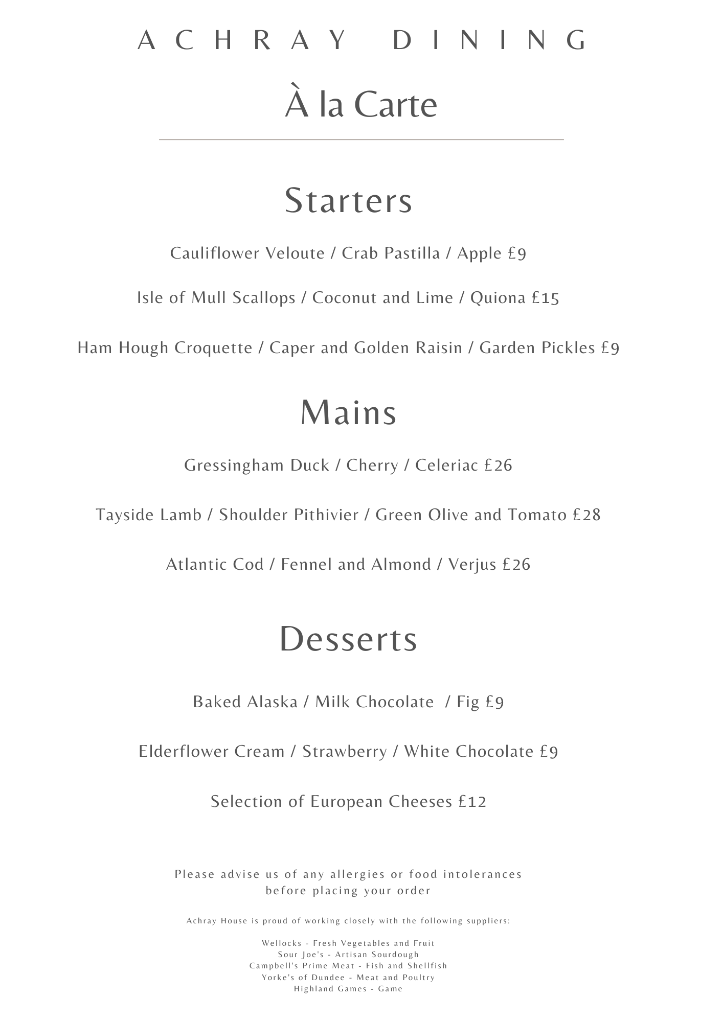 Achray House Dine overlooking beautiful Loch Earn Achray House